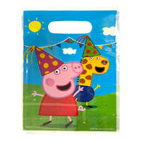 KORREKT WEB Peppa malac Party műanyag ajándéktasak, ajándékzacskó 10 db-os