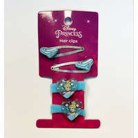 KORREKT WEB Disney Hercegnők, Hamupipőke Glam hajcsat, hajgumi szett 6 db-os