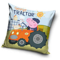 KORREKT WEB Peppa malac Tractor párnahuzat 40x40 cm Velúr