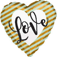 KORREKT WEB Love Gold fólia lufi 43 cm
