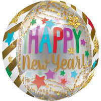 KORREKT WEB Happy New Year Gold gömb fólia lufi 40 cm