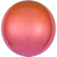 KORREKT WEB Színes Ombré gömb fólia lufi 40 cm