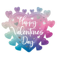 KORREKT WEB Happy Valentine&#039;s Day Ombre fólia lufi 68 cm