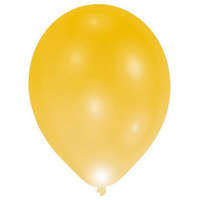 KORREKT WEB Világító LED Gold léggömb, lufi 5 db-os 11 inch (27,5 cm)