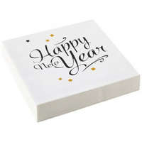 KORREKT WEB Happy New Year Golden Wishes szalvéta 20 db-os 33x33 cm