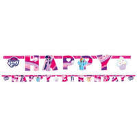 KORREKT WEB Én kicsi pónim Rainbow Sparkle Happy Birthday felirat 237 cm