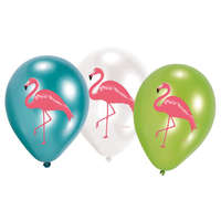 KORREKT WEB Flamingó Pink léggömb, lufi 6 db-os 11 inch (27,5 cm)