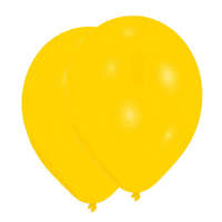 KORREKT WEB Sárga Yellow léggömb, lufi 25 db-os 11 inch (27,5 cm)