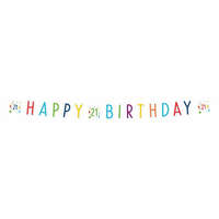 KORREKT WEB Konfettis Happy Birthday 21 felirat 180 cm