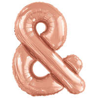 KORREKT WEB Színes Rose Gold & betű fólia lufi 108 cm