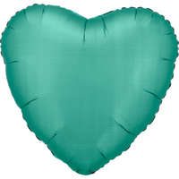 KORREKT WEB Silk Jade Green szív fólia lufi 43 cm