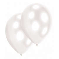 KORREKT WEB Fehér Pearl White léggömb, lufi 10 db-os 11 inch (27,5 cm)