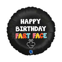 KORREKT WEB Happy Birthday Fart Face fólia lufi 46 cm