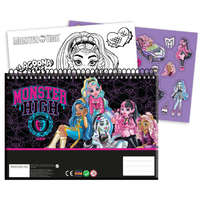 KORREKT WEB Monster High Crew A/4 spirál vázlatfüzet 40 lapos matricával