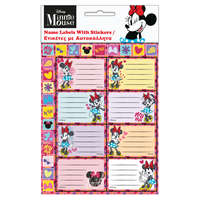 KORREKT WEB Disney Minnie Wink füzetcímke matricával 16 db-os