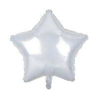 KORREKT WEB Fehér csillag White Star fólia lufi 44 cm