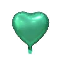 KORREKT WEB Matt Green Heart, Zöld szív fólia lufi 37 cm