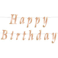 KORREKT WEB Metallic Rose Gold Happy Birthday felirat 200 cm