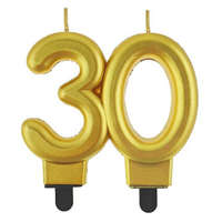 KORREKT WEB Arany 30-as Gold tortagyertya, számgyertya