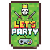 KORREKT WEB Játék Game On party meghívó 6 db-os