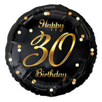 KORREKT WEB Happy Birthday 30 B&C Gold fólia lufi 36 cm
