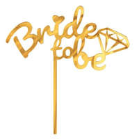KORREKT WEB Lánybúcsú Bride to be torta dekoráció 16x15cm