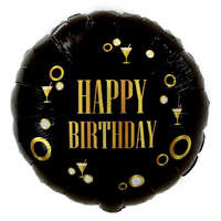 KORREKT WEB Happy Birthday B&C Gold party fólia lufi 36 cm