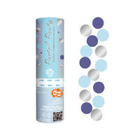 KORREKT WEB Blue-Silver, Kék-Ezüst konfetti kilövő 15 cm