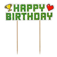 KORREKT WEB Játék Happy Birthday Game On torta dekoráció 14,5 cm