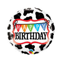 KORREKT WEB Happy Birthday Cow, Tehén fólia lufi 46 cm