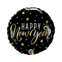 KORREKT WEB Happy New Year Stars fólia lufi 46 cm