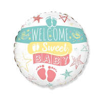 KORREKT WEB Welcome Sweet Baby fólia lufi 46 cm (WP)