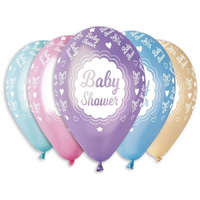 KORREKT WEB Baby Shower Metallic léggömb, lufi 5 db-os 12 inch (30 cm)