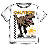KORREKT WEB Jurassic World Caution gyerek rövid póló, felső 3 év/98 cm