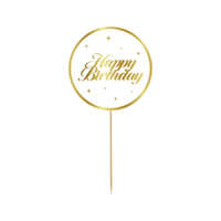 KORREKT WEB Happy Birthday White Stars torta dekoráció 10 cm
