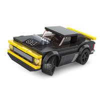 KORREKT WEB WANGE® 2884 - lego-kompatibilis építőjáték - 119 db építőkocka - Supercar fekete/sárga sportkocsi