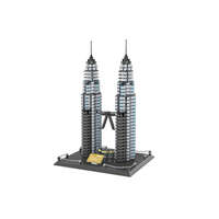 KORREKT WEB WANGE® 5213 | lego-kompatibilis építőjáték | 1175 db építőkocka | Petronas tornyok Kuala Lumpur – Malájzia