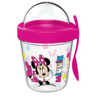 KORREKT WEB Disney Minnie pohár snack tartó fedéllel és kanállal 350 ml