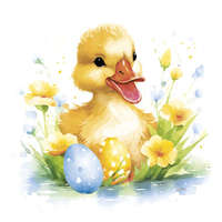 KORREKT WEB Húsvét Cute Baby Duck szalvéta 20 db-os 33x33 cm