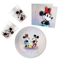 KORREKT WEB Disney 100 Minnie party szett 36 db-os 23 cm-es tányérral