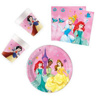 KORREKT WEB Disney Hercegnők Live Your Story party szett 36 db-os 20 cm-es tányérral