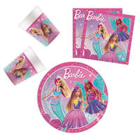KORREKT WEB Barbie Fantasy party szett 36 db-os 23 cm-es tányérral