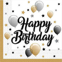 KORREKT WEB Happy Birthday Milestone szalvéta 20 db-os 33x33 cm