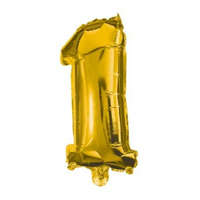 KORREKT WEB Gold, Arany óriás 1-es szám fólia lufi 85 cm