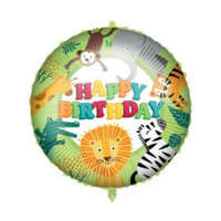 KORREKT WEB Happy Birthday Jungle fólia lufi 46 cm