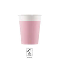 KORREKT WEB Unicolour Pink, Rózsaszín papír pohár 8 db-os 200 ml FSC