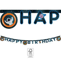 KORREKT WEB Űr Happy Birthday Rocket Space felirat FSC 2 m