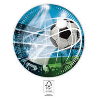 KORREKT WEB Focis Soccer Fans papírtányér 8 db-os 20 cm FSC