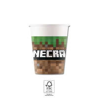 KORREKT WEB Minecraft Green papír pohár 8 db-os 200 ml FSC