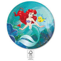 KORREKT WEB Disney Hercegnők, Ariel Curious papírtányér 8 db-os 23 cm FSC